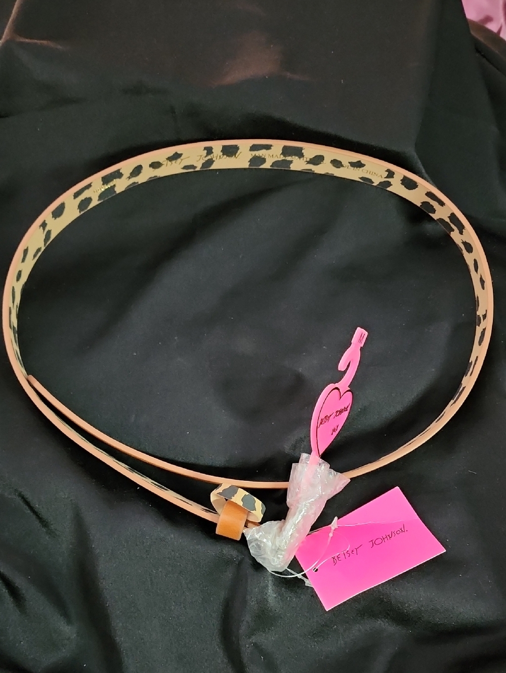 Betsey Johnson Belt with Heart Buckle